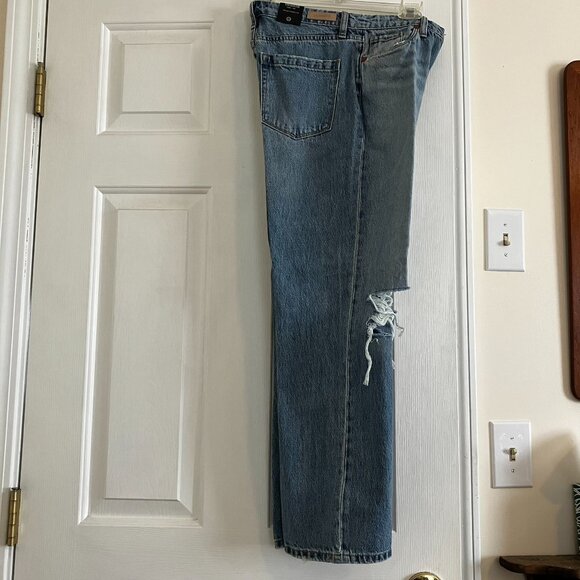 BLANK NYC Baxter Rib Cage Ripped High Waist Crop Five Pocket Jeans Size 25 - Picture 4 of 12